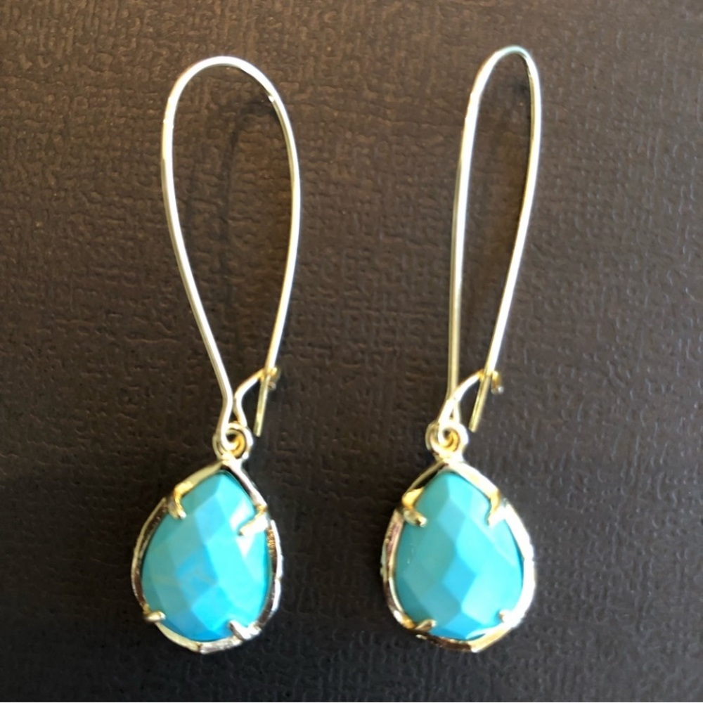 Kendra Scott Aqua Dee turquoise earrings